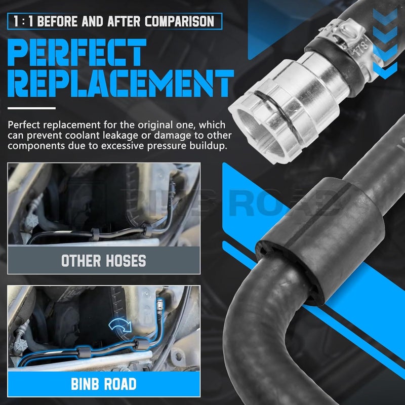 BINB ROAD Upgrade Engine Coolant Reservoir Hose 17128602599 Compatible with BMW G30 G32 G12 530i 640iX 740i - Image 5